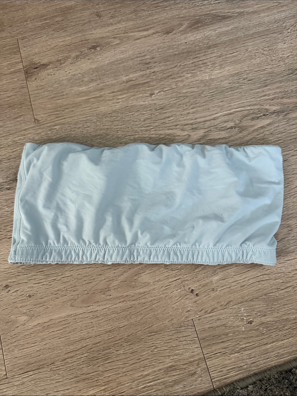 Skims Light Blue Stretch Bandeau Top